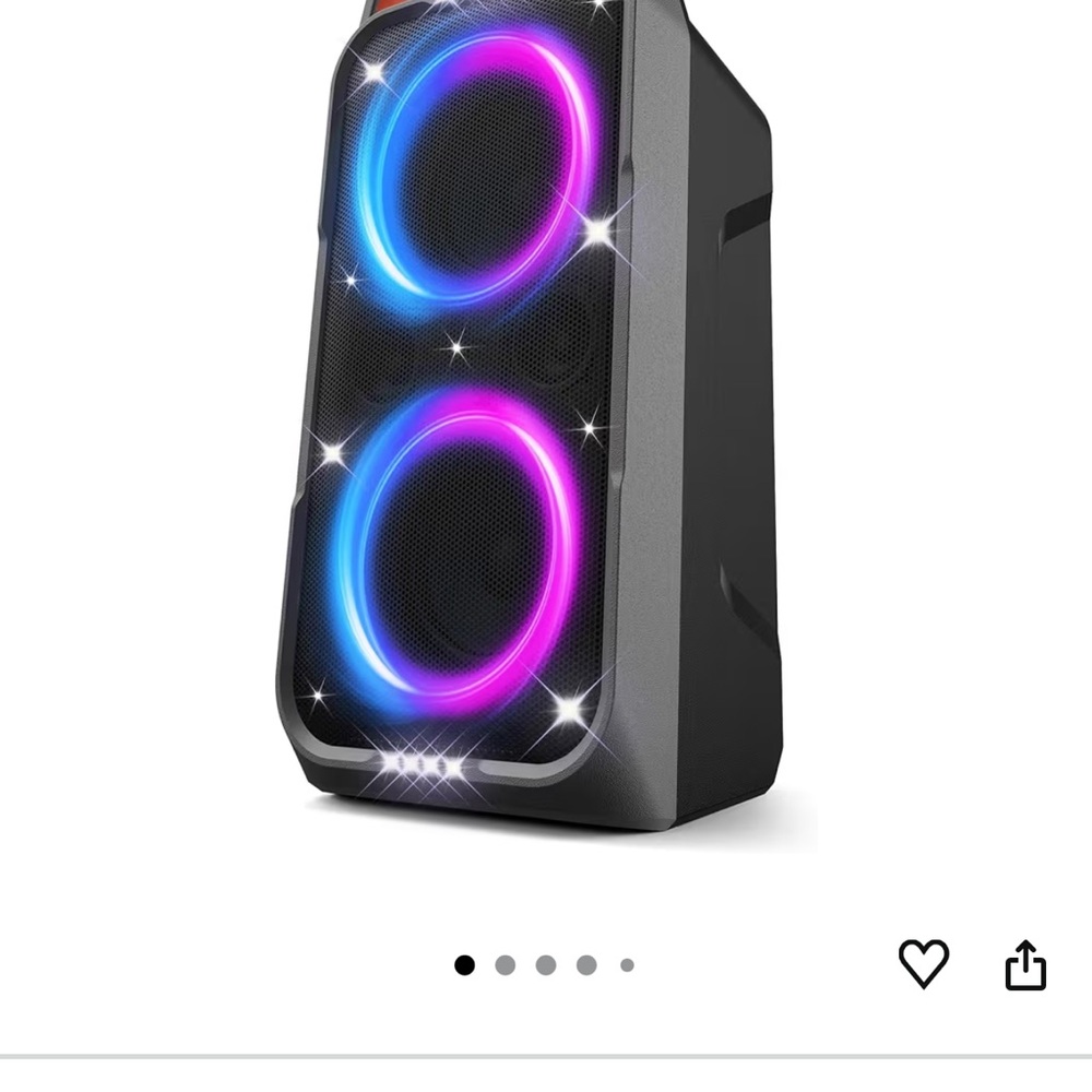 NIB: FOXDAWN 240W PARTYTIME300 Portable Bluetooth Speaker with LED Lights